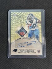 Marketplace image: Trevor Etienne 2025 Topps Chrome Rookie Shield Auto Superfractor 1/1 Panthers