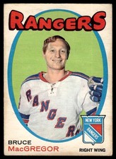 1971-72 O-Pee-Chee VTG OPC Hockey Bruce MacGregor New York Rangers #216