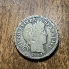1905-O Barber Liberty Head Dime Great Condition 90% silver Actual coin FI 3-2