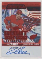 2019-20 Credentials Debut Ticket Access Autos Red 27/65 Filip Zadina Auto aw2