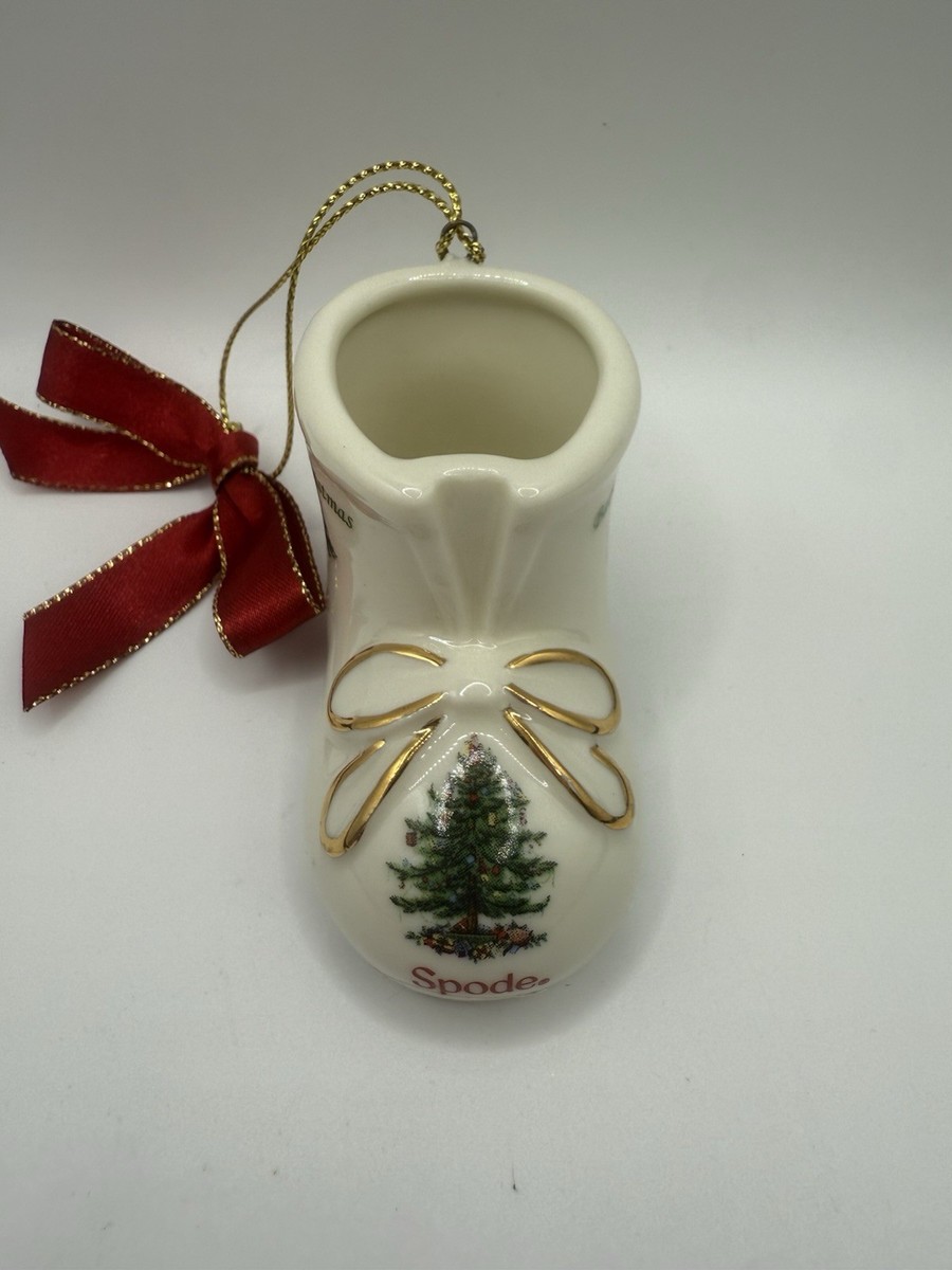 スポード　SpodeChristmas Spode Baby's First Christmas Booties Ornament Dated 2015 | eBay