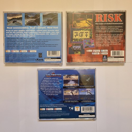 Playstation 1 Game LOT 3 Games TESTED Risk Sno Cross Saltwater Sportfishing PS1 - Picture 2 of 19