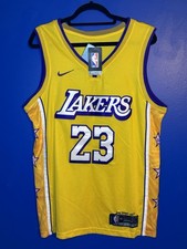 LeBron James 23 Los Angeles Lakers Nike Lore City Edition Series Jersey Size 48
