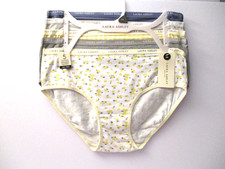 Laura Ashley Women's cotton stretch Hipster panties 5-Pair size Medium LS9540