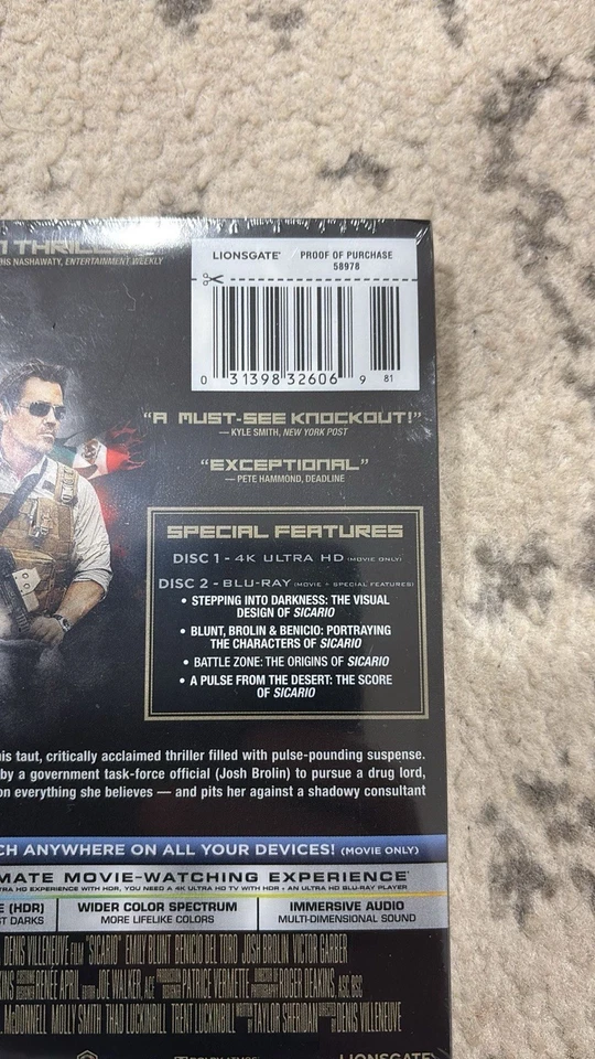 SICARIO: BEST BUY EXCLUSIVE STEELBOOK 4K ULTRA HD BLU-RAY (2015) [BRAND NEW] Foto 3 de 4