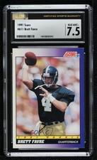 1991 Score 1991 Rookie Brett Favre #611 CSG 7.5 HOF 0c8g
