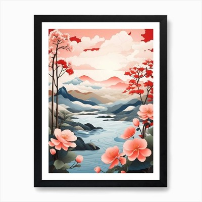 Asian Landscape 1 Art Print Framed Wall Art Poster Canvas Print Picture