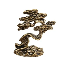 Brass Bonsai Tree Miniature Landscape Small Statues Decorations Accessories