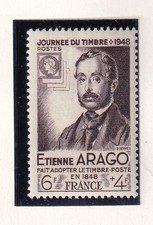 🦬Timbre France N°794 Neuf ** Etienne Arago 1948 MNH**🦬