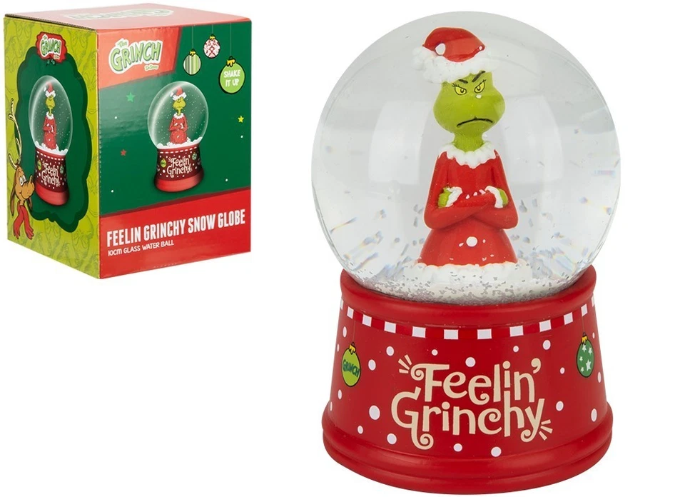 DR SEUSS Grinch Snow Globe Feelin Grinchy gift boxed