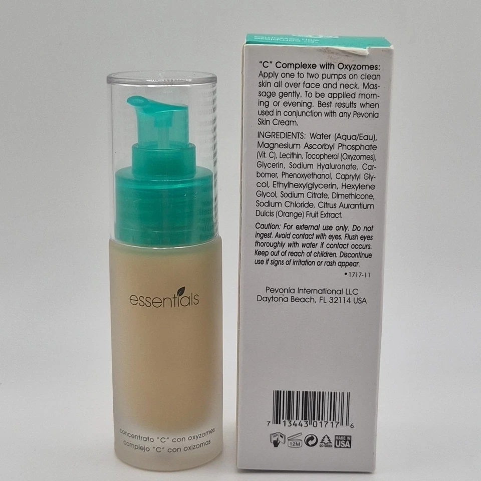 Nuevo en caja Complejo Pevonia "C" con oxizomas 1 oz Firme Suave Radiación Piel Régimen  Foto 3 de 4