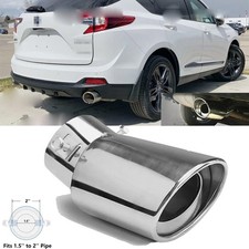 For Acura RDX 1PCS Exhaust Pipe Tip Rear Tail Throat Muffler Stainless Steel