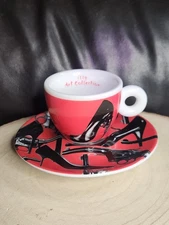 illy Art Collection 2009 #00752 Espresso Cup And Saucer Set~RARE 