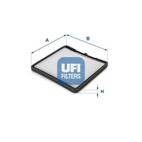 UFI 53.116.00 Innenraumfilter FüR I10 I II KIA Picanto 1.0-1.2LPG 04.04- Hyundai