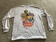 NICKELODEON ADULT LARGE LONG SLEEVE T-SHIRT REN & STIMPY RUGRATS 2021 STAFF GIFT