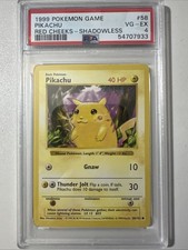 Pokémon PSA 4 Pikachu (Red Cheeks) 058/102 Base Set (Shadowless) Regular