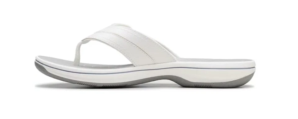 Free Shipping! New! Clarks Cloudsteppers Breeze Reyna Flip-Flop Sandals - Изображение 3 из 4