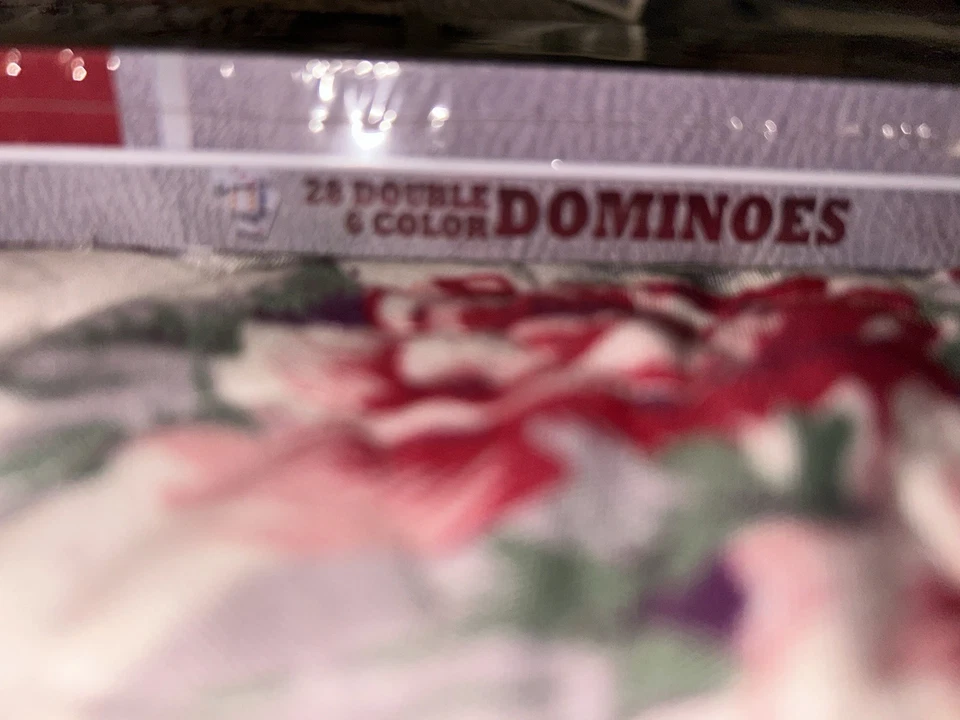 Double 6 Color Dot Dominoes Game Set - White Dominoes 28 Piece Factory Sealed! - Image 2 of 4