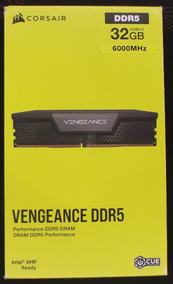Corsair Vengeance 32GB 16x2 DDR5 6000MHz CMK32GX5M2B6000C30 for