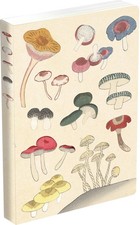 Healing Mushrooms Lined Paperback Journal: Blank Notebook with Pocket JRNL