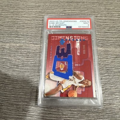 2003-04 Upper Deck Triple Dimensions Kobe Bryant 3D Warmups Jersey 344/999 PSA 9