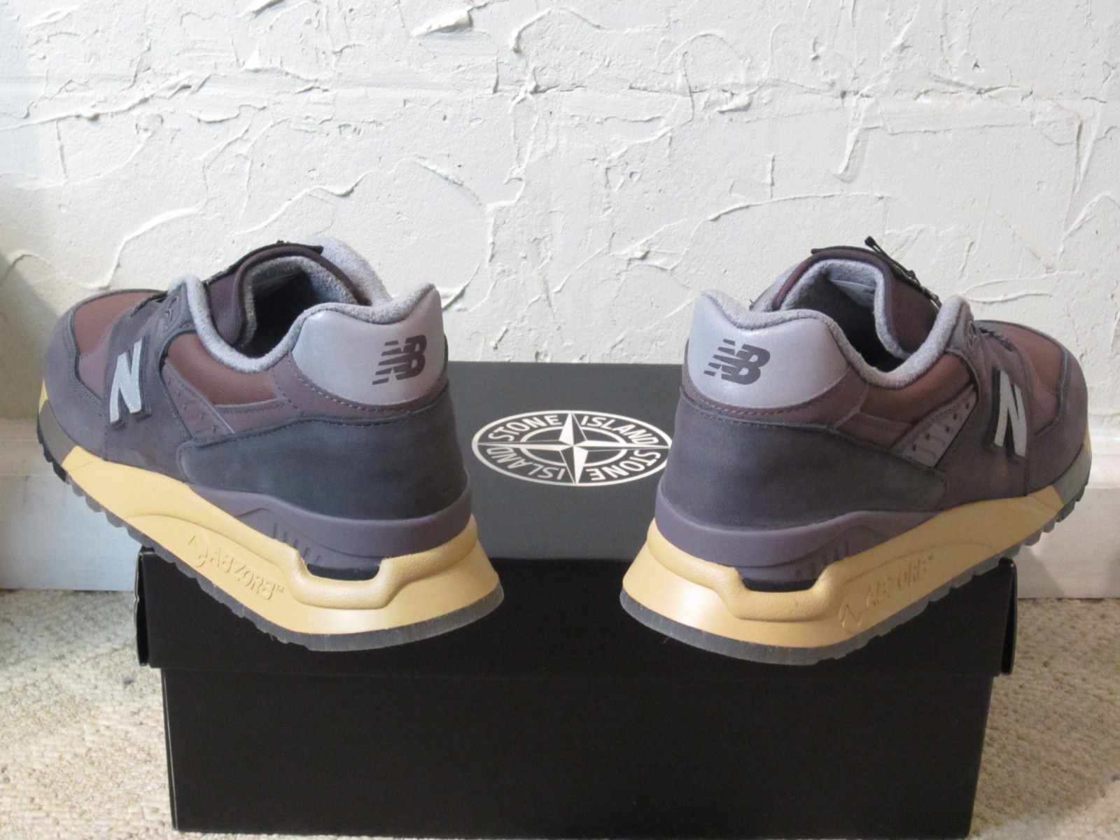Stone Island x New Balance 998 U998PR Rosa Gommato Mauve Plum Men's Size 10 NEW! thumbnail 8