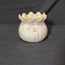 Porcelain Bag. Sugar Bowl, Small Cache Pot Lu...