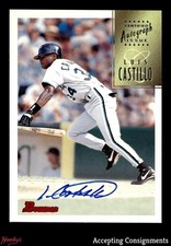 1997 Bowman Certified Blue Ink Autographs #CA13 Luis Castillo AUTO MARLINS