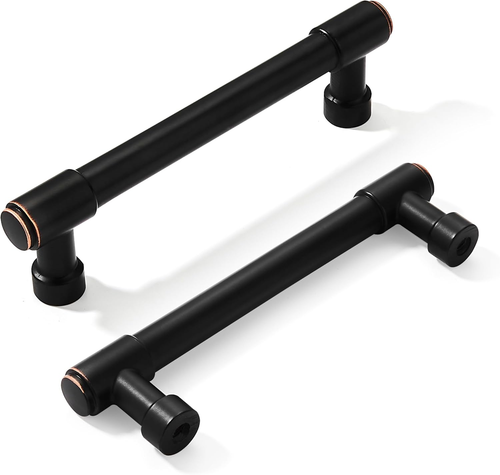 Khtumeware 10er-Pack 3-3/4 Zoll (96 mm) Bronze mit Ölschliff Schrankgriffe Schrankhand - Bild 11 von 12