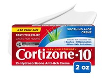 Cortizone 10 Maximum Strength Anti-Itch Cream with Soothing Aloe, 2 oz...
