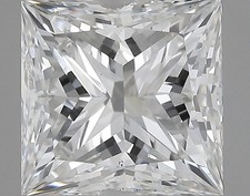 Lab-Grown Diamond 3.62 Ct Princess G VS2 Quality Very good Cut GIA Certified 662.04 per carat