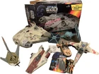 Star Wars Power of the Force Lot Millennium Falcon w/ Box X-Wing Ships Figures
