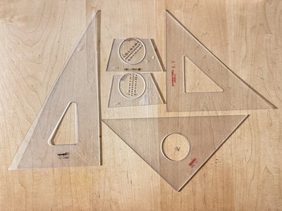 13 Pc Drafting Drawing Tools Templates