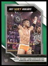 2022 Panini WWE NXT Green #18 Kushida wrestling card
