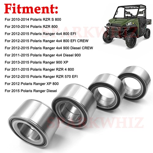 NEW For Polaris Ranger 900 XP Wheel Bearings 2013 - 2015 Front and Rear 4 pcs - Picture 10 of 18