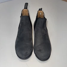 Blundstone 1971 Rustic Grey Suede Leather Low Chelsea Ankle Boots US 7.5/EU 37.5
