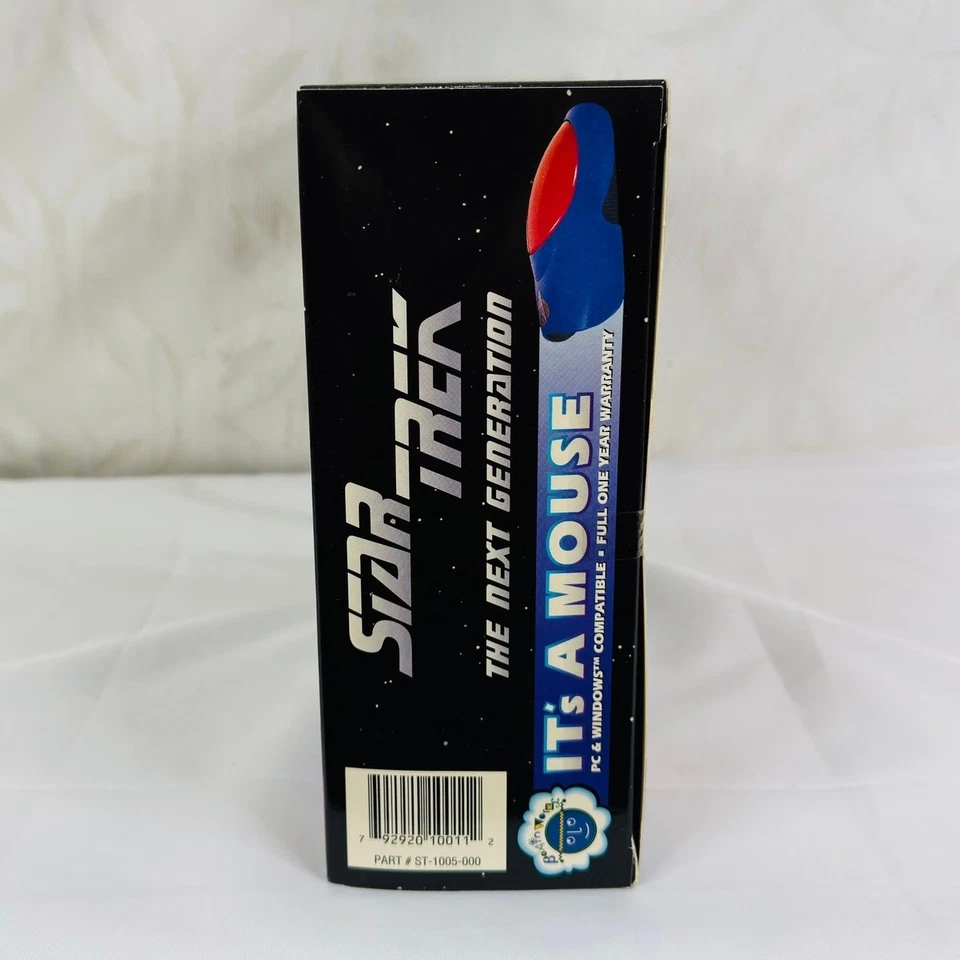 Vintage Star Trek 1994 PC Mouse Computer It's A Mouse New In Box Brainworks - Image 3 of 4