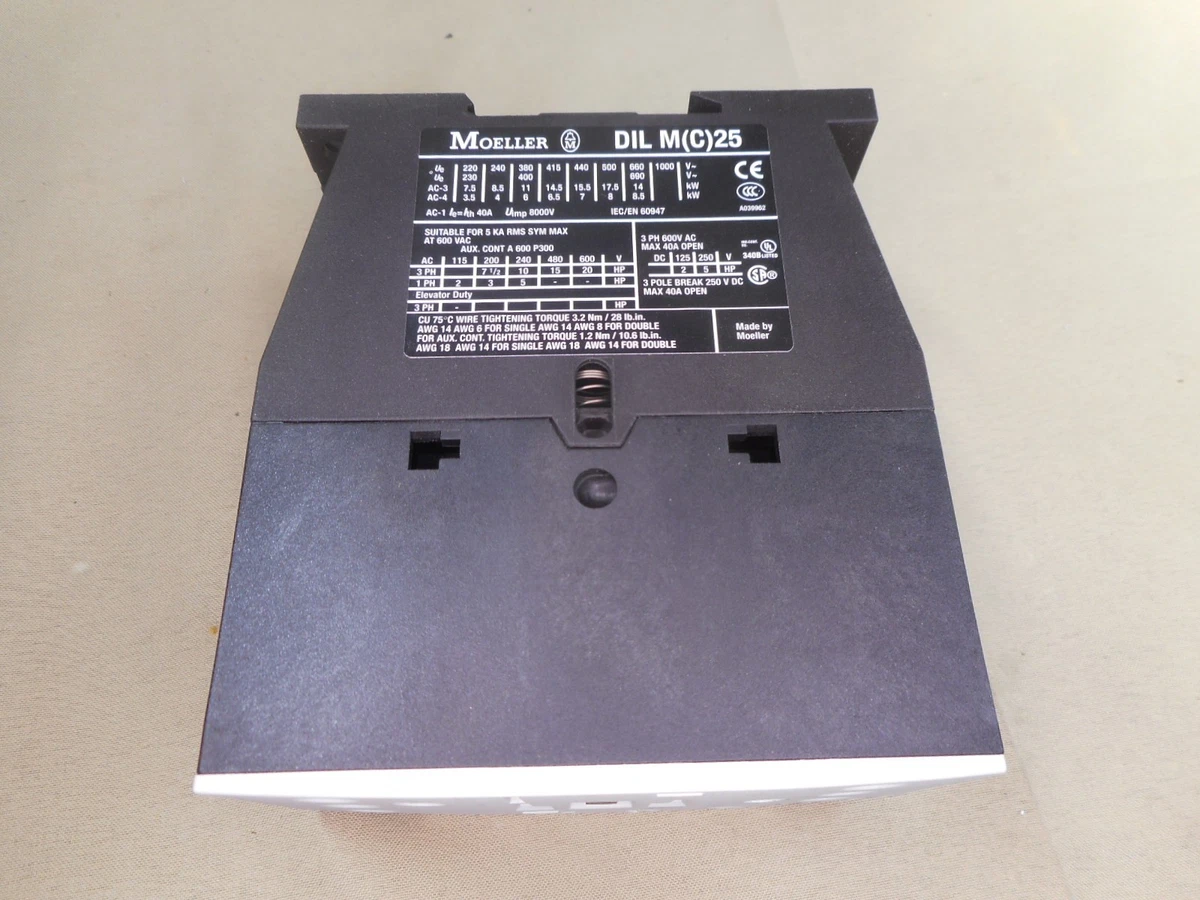 MOELLER DILM25-10(RDC24) 24VDC contactor (NIB)