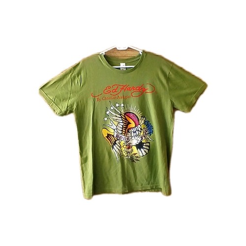 Ed Hardy by Christian Audigier Born Free Sequin T- Shirt US Size Extra Large - Picture 3 of 8