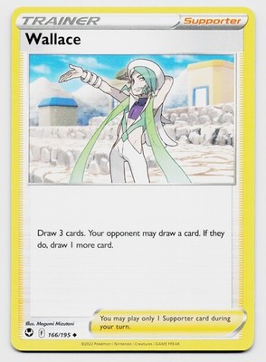 Wallace 166/195 Pokemon TCG SWSH: Silver Tempest NM
