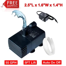 Automatic Small Sump Pump with Water Sensor, 5FT Lift 55 GPH 115V/230V Mini Pump