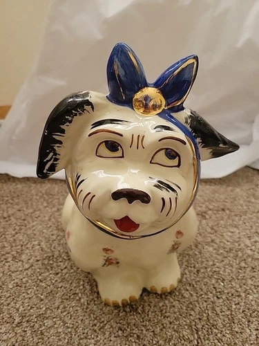 Handpainted Shawnee Muggsy TOOTHACHE Dog Cookie Jar