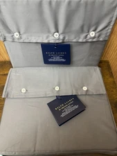 Ralph Lauren Home Organic Cotton 624th Sateen Full Flat & Fitted Sheet New