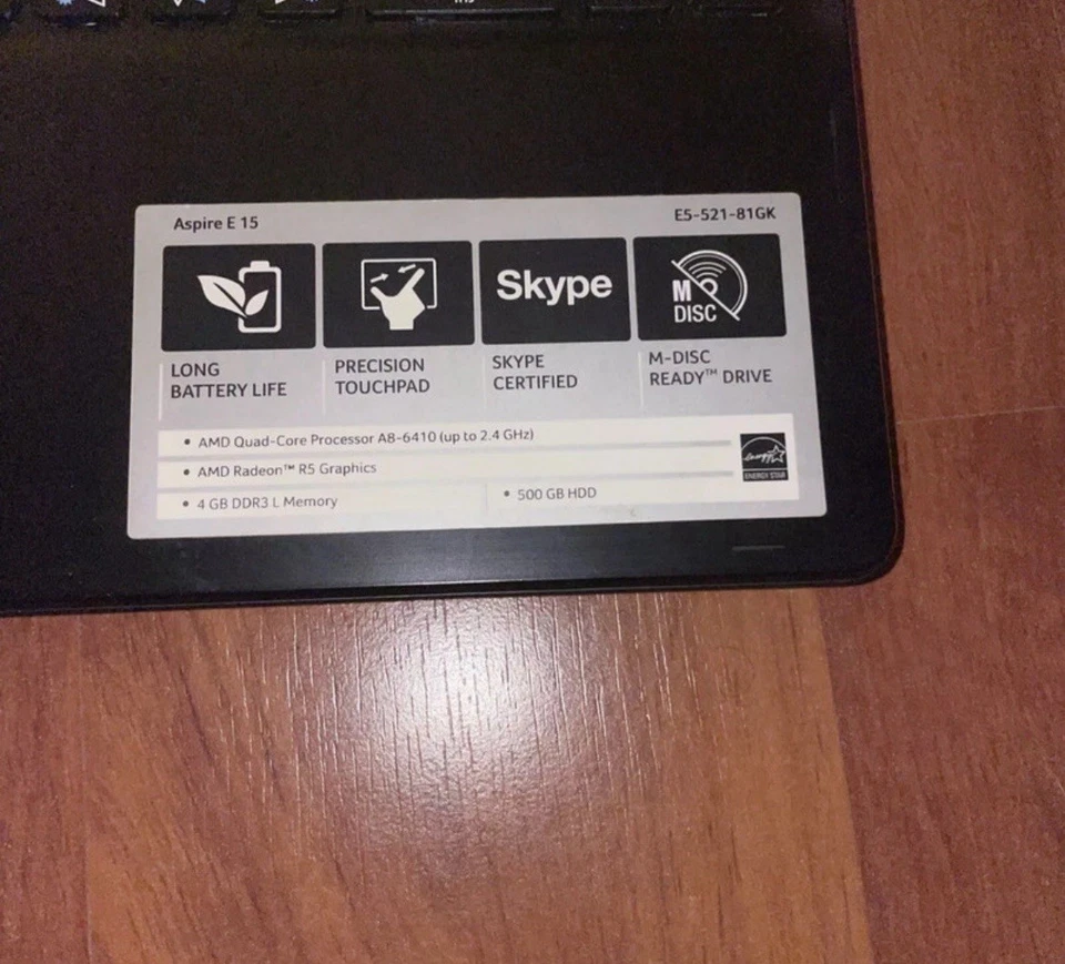 💻 Acer Aspire E15 - AMD A8 Quad Core - Ottime Condizioni! - Imagen 4 de 4
