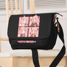 Anime SPY FAMILY Anya Forger Student School Bag Shoulder Messenger Bag Handbags