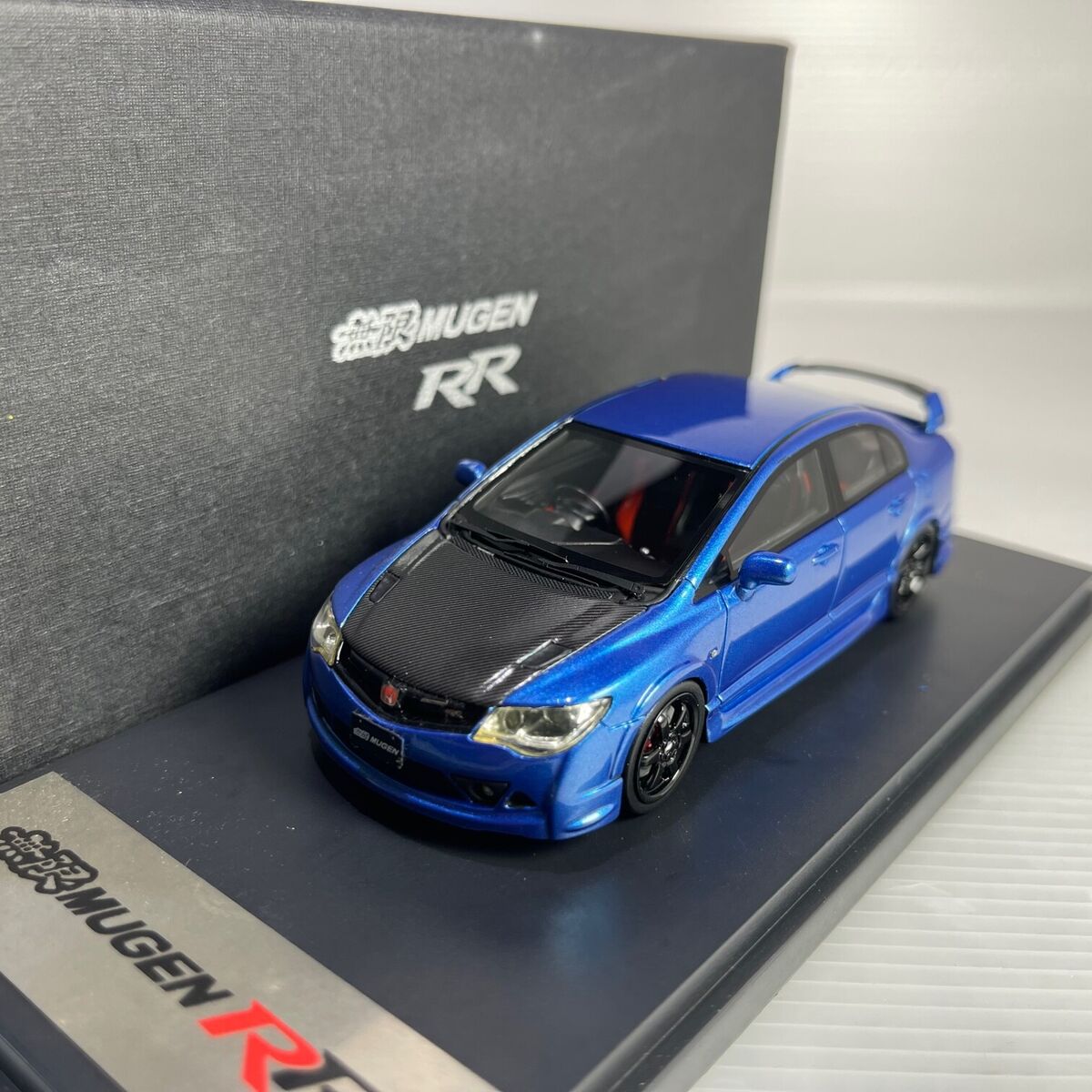 1/43 Mark CIVIC MUGEN RR 2008 FD2 TYPE-R Blue with Carbon 1/43 Mark CIVIC MUGEN RR 2008 FD2 TYPE-R Blue with Carbon