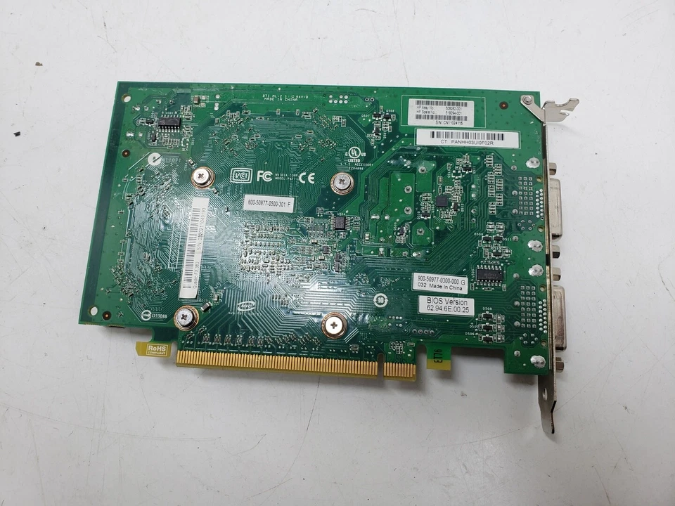 HP 508282-001 HP/Nvidia Quadro FX380 full size 256MB PCI-E x16 graphics card d - Image 4 of 4