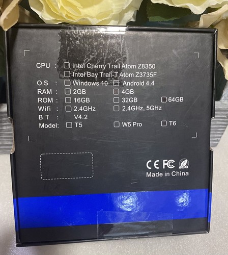 ACEPC T6 Intel Cherry Trail Atom Z8350 Pocket PC 4gb RAM/64gb ROM Black New - Picture 10 of 10