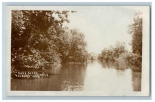 Postcard RPPC WI Albany Wisconsin Sugar River Scene No. 25 Unposted Scenic View
