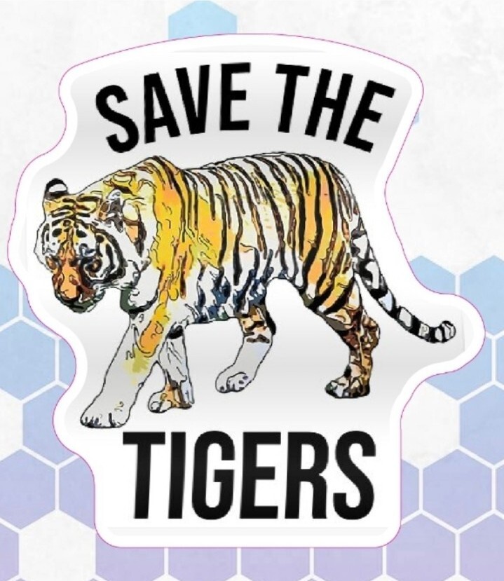 ALTRA Save the Tigers CONFEZIONE DA 10 ADESIVI *IN TUTTO IL MONDO SPEDIZIONE*
